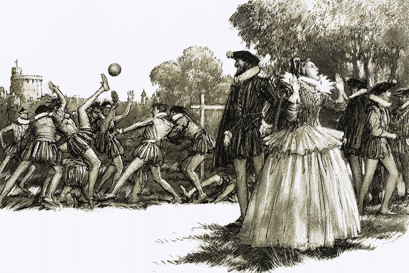 Koningin Elizabeth I was geschokt door de wrede sport door John Millar Watt