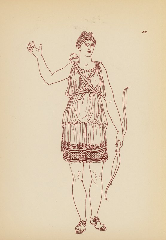Oud-Griekse Vrouwelijke Kleding door John Moyr Smith
