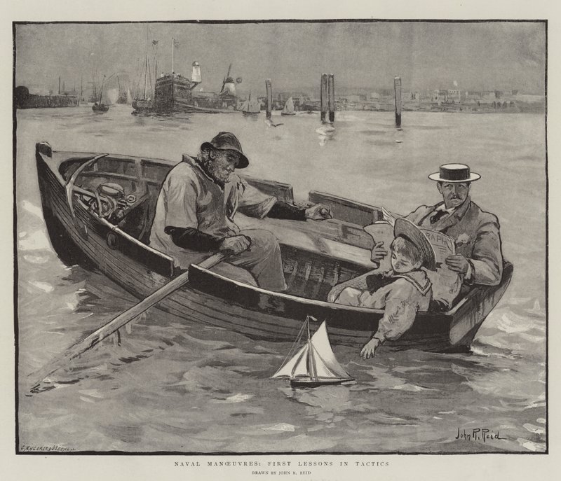 Marine manoeuvres, eerste lessen in tactiek door John Robertson Reid