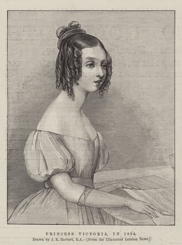 Prinses Victoria, in 1834 door John Rogers Herbert