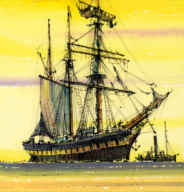 Ongeïdentificeerde zeilboot door John S. Smith
