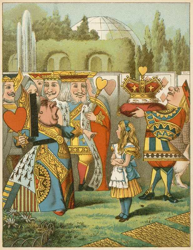 De koningin zei streng 