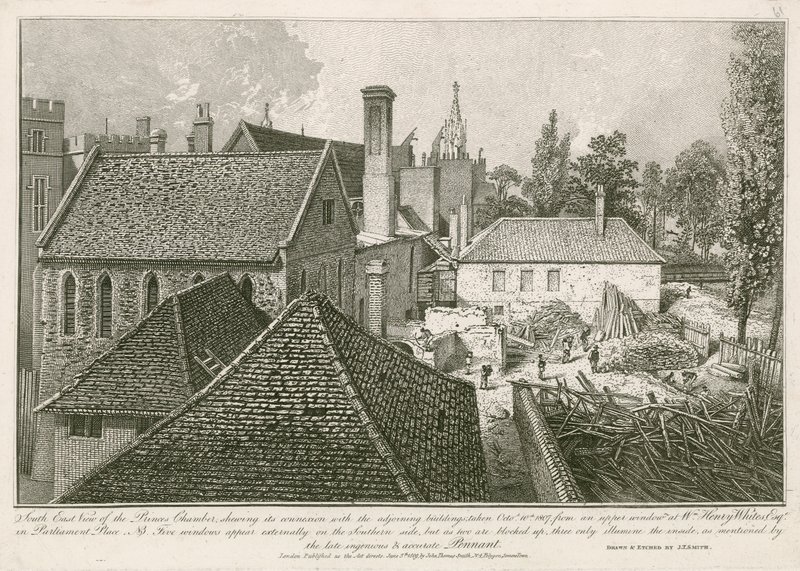 Zuidoostelijk uitzicht op de Prinsenkamer door John Thomas Smith