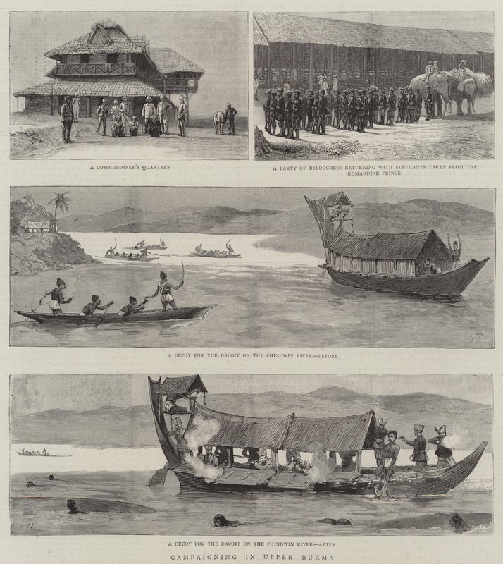 Campagne in Boven-Birma door Joseph Nash