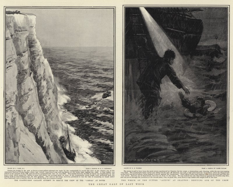 De Grote Storm van Vorige Week door Joseph Nash