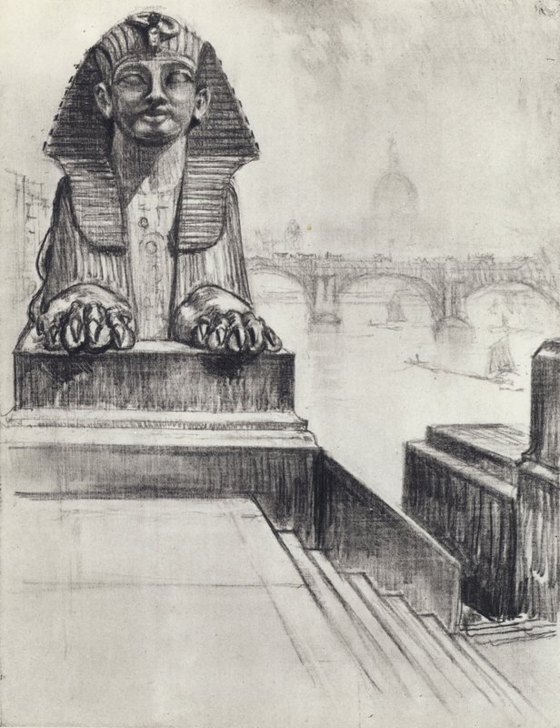 De Sfinx door Joseph (after) Pennell