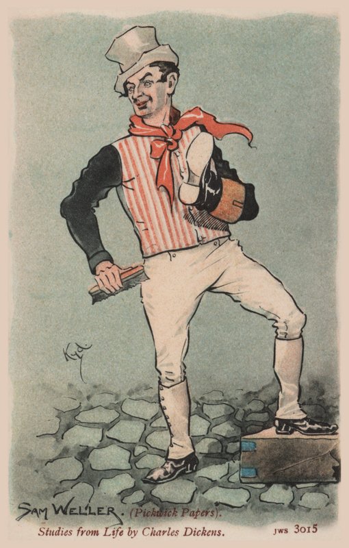 Sam Weller, Pickwick Papers door Joseph Clayton  Clarke