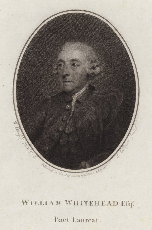 William Whitehead, Engelse Dichter en Toneelschrijver door Joseph Collyer