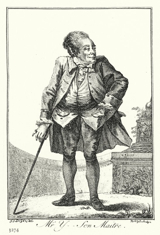 Meneer Y, Zijn Meester door Joseph Franz von (after) Goez