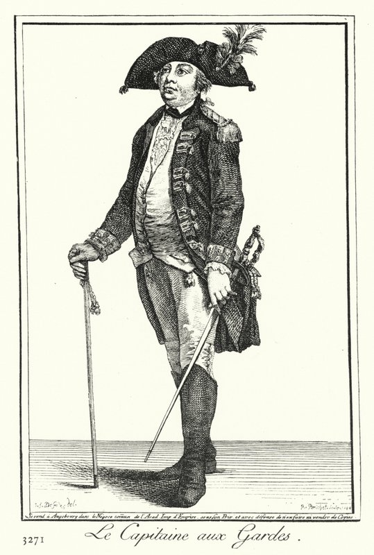 De kapitein van de wacht door Joseph Franz von (after) Goez
