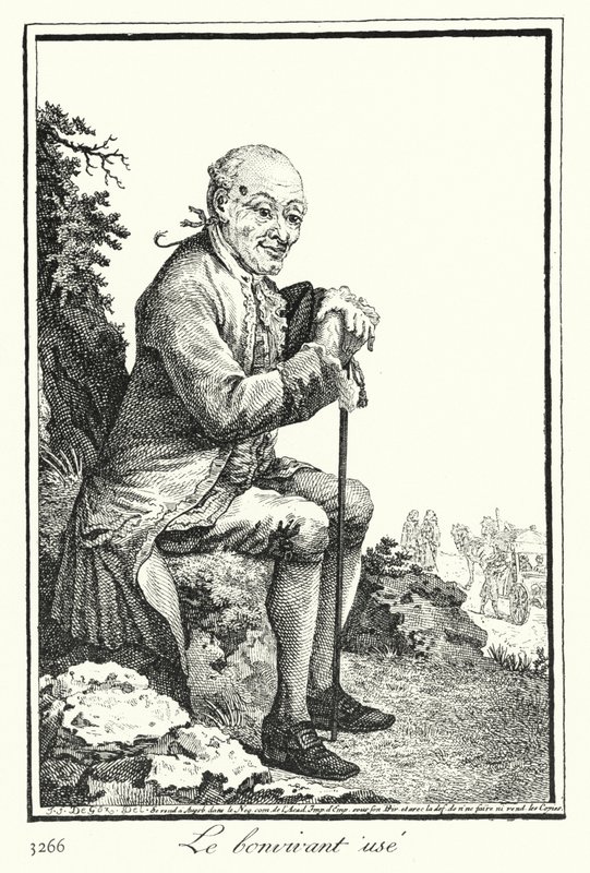 De uitgeputte levensgenieter door Joseph Franz von (after) Goez