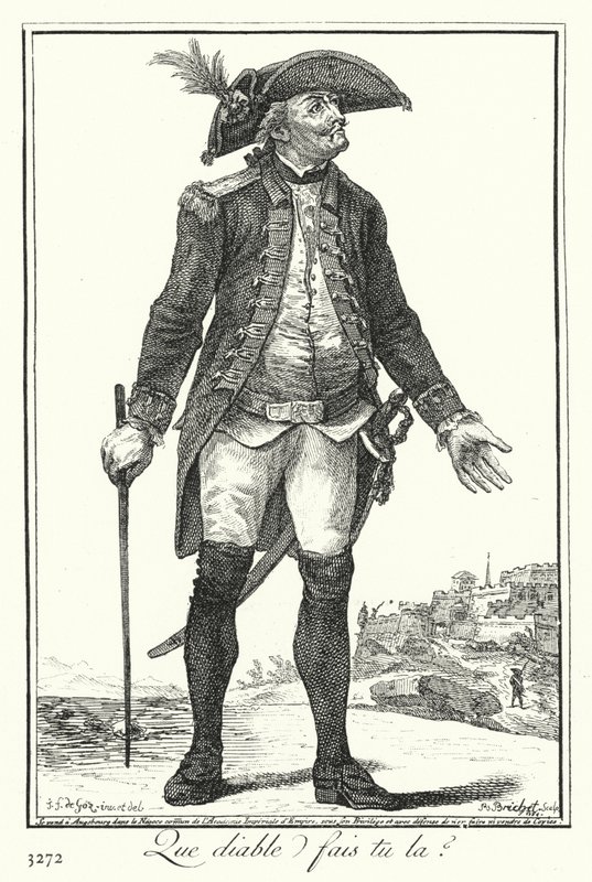 Wat doe je daar in hemelsnaam? door Joseph Franz von (after) Goez