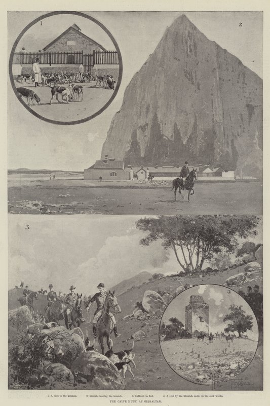 De Calpe Hunt, in Gibraltar door Joseph Holland Tringham