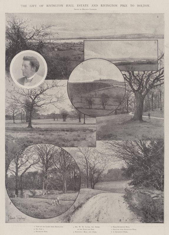 Het Geschenk van Rivington Hall Estate en Rivington Pike aan Bolton door Joseph Holland Tringham