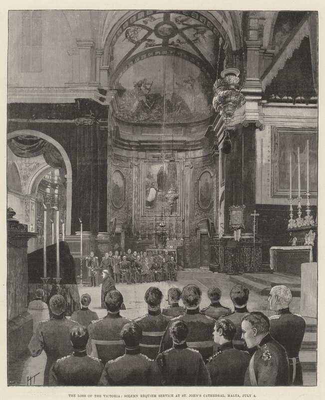Het Verlies van de Victoria, Plechtige Requiemdienst in de St. John
