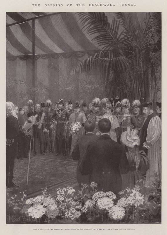 De Opening van de Blackwall Tunnel door Joseph Holland Tringham