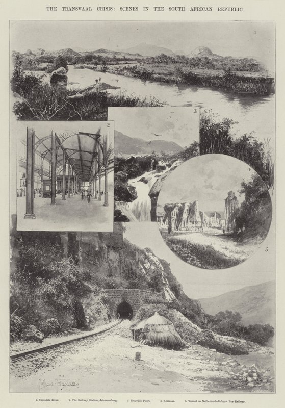De Transvaal-crisis, scènes in de Zuid-Afrikaanse Republiek door Joseph Holland Tringham