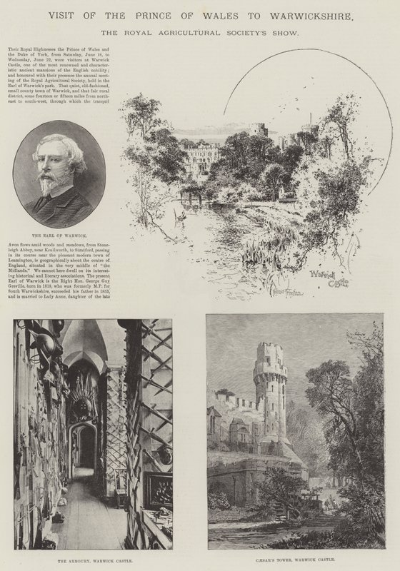 Bezoek van de Prins van Wales aan Warwickshire door Joseph Holland Tringham