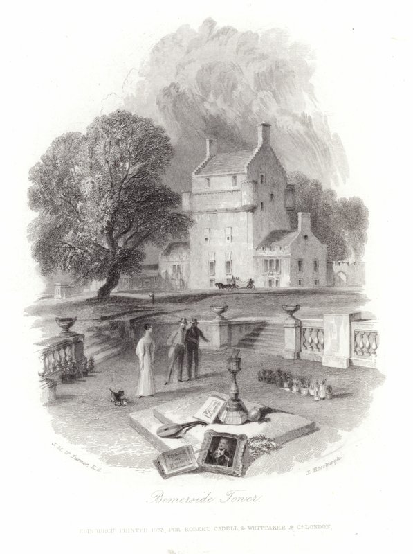 Bemersyde Tower door Joseph Mallord William Turner