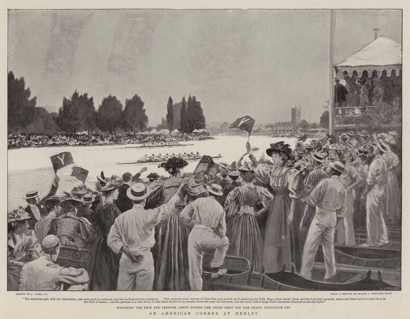 Een Amerikaanse Hoek in Henley door Joseph Nash