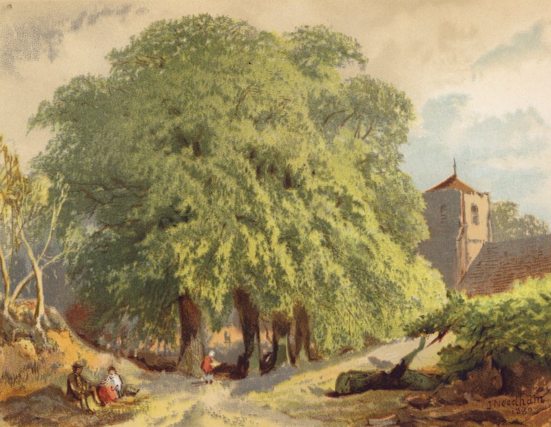 Dorpsscène, Limes door Joseph Needham
