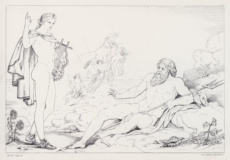 Shelleys Prometheus Unbound, Act III, Scene 2 door Joseph Noel after Paton