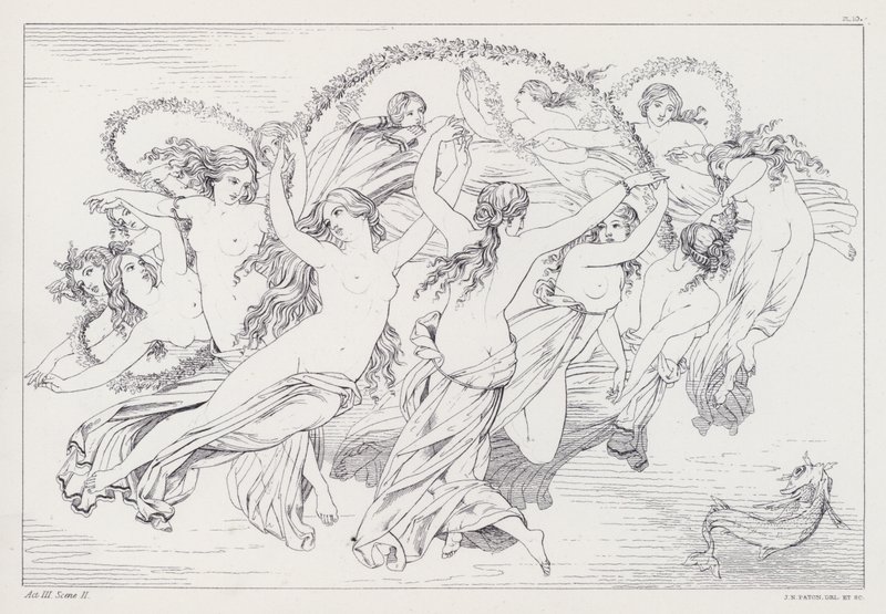 Shelleys Prometheus Unbound, Act III, Scene 2 door Joseph Noel after Paton