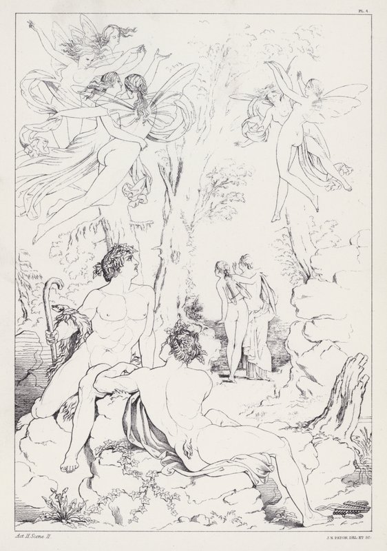 Shelleys Prometheus Unbound, Act II, Scene 2 door Joseph Noel after Paton