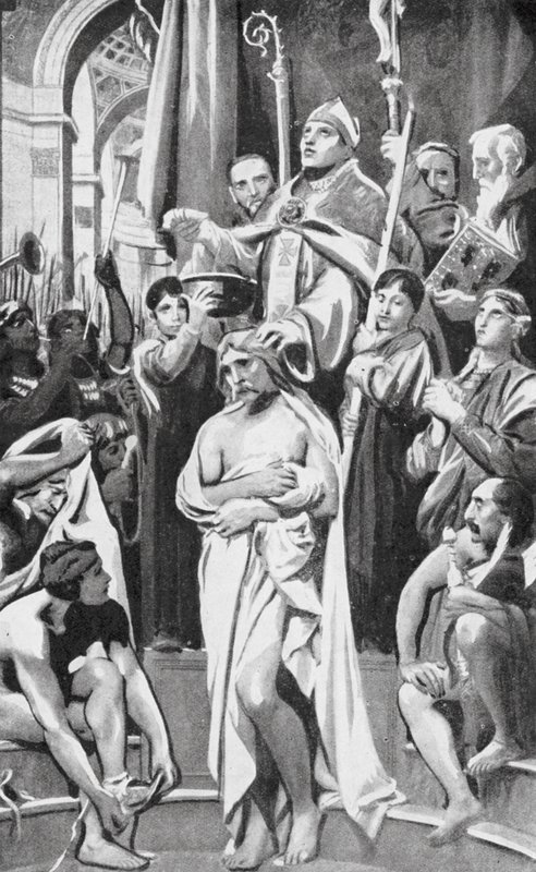 De Doop van Clovis door Joseph Paul (after) Blanc