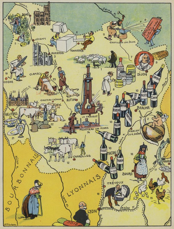 Bourgogne-Nivernais door Joseph Porphyre Pinchon