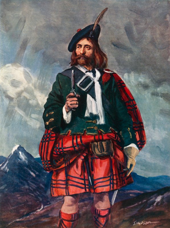 Rob Roy Mac Gregor, 1660-1735 door Joseph Simpson