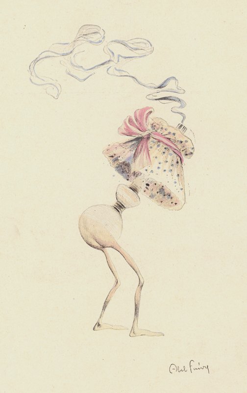 Figuur, mogelijk een parfumflesje door Jules Abel Faivre