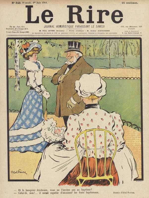Illustratie voor Le Rire door Jules Abel Faivre