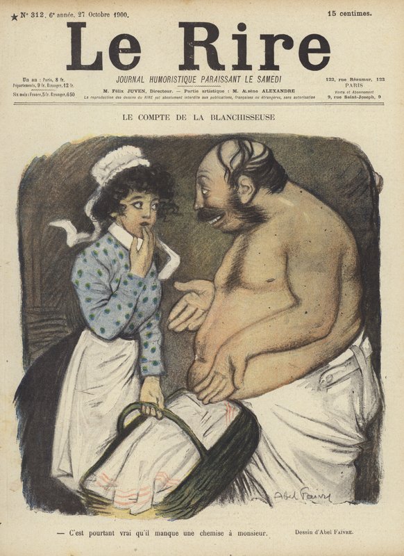 Illustratie voor Le Rire door Jules Abel Faivre