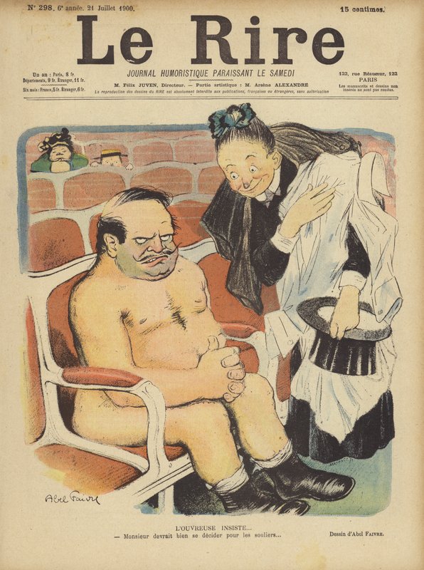 Illustratie voor Le Rire door Jules Abel Faivre