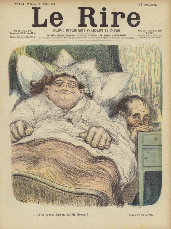 Illustratie voor Le Rire door Jules Abel Faivre