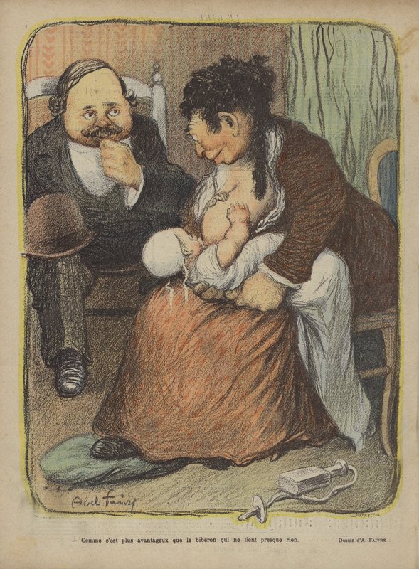 Illustratie voor Le Rire door Jules Abel Faivre