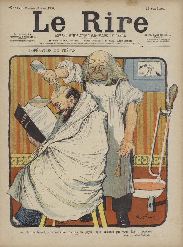 Illustratie voor Le Rire door Jules Abel Faivre
