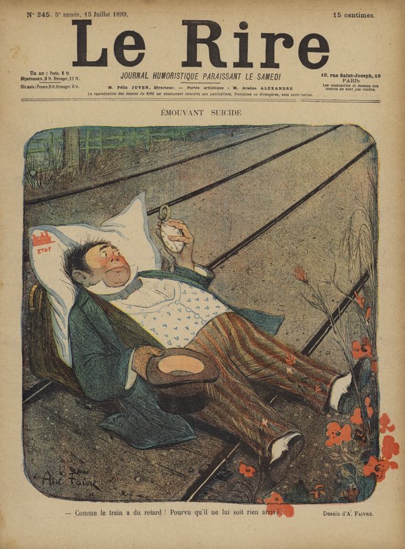Illustratie voor Le Rire door Jules Abel Faivre