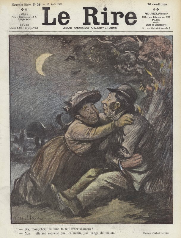 Illustratie voor Le Rire door Jules Abel Faivre