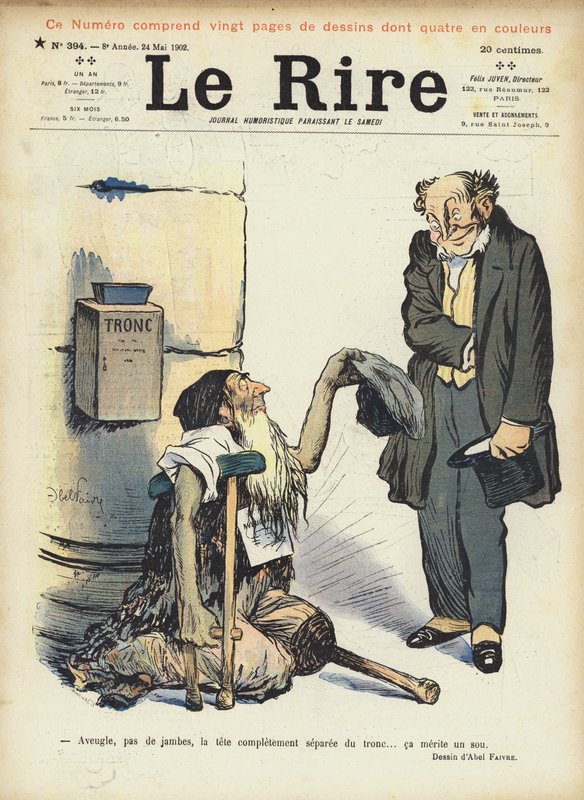 Illustratie voor Le Rire door Jules Abel Faivre