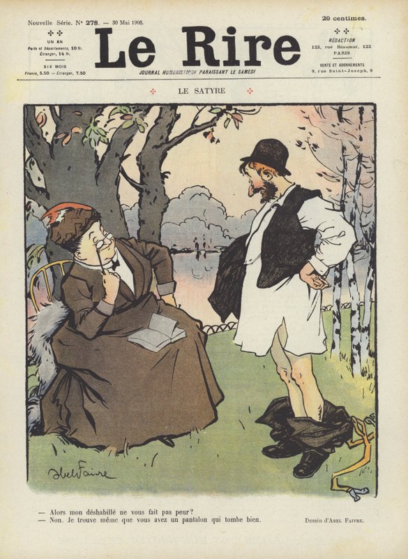 Illustratie voor Le Rire door Jules Abel Faivre