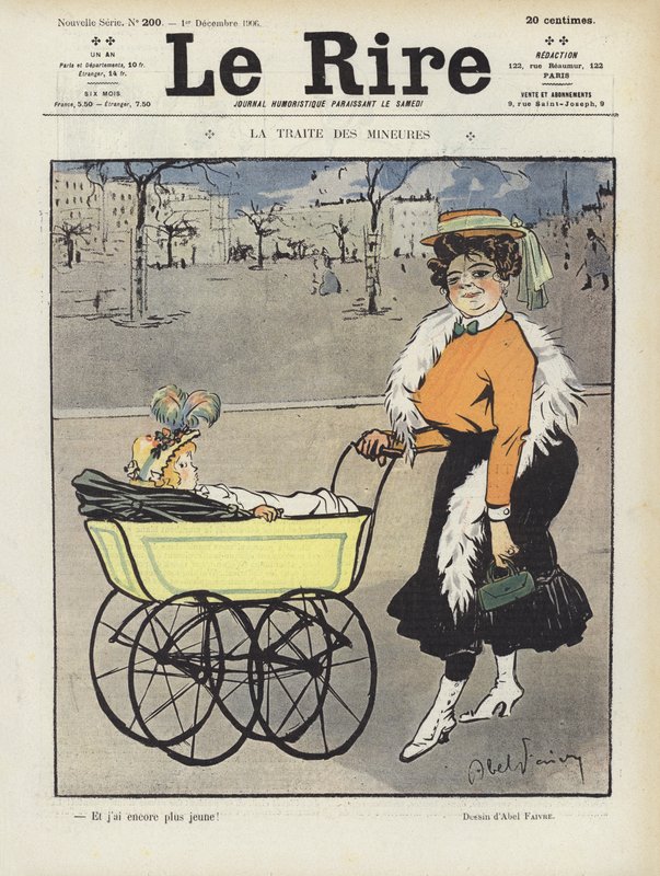 Illustratie voor Le Rire door Jules Abel Faivre