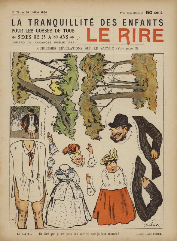 Illustratie voor Le Rire door Jules Abel Faivre