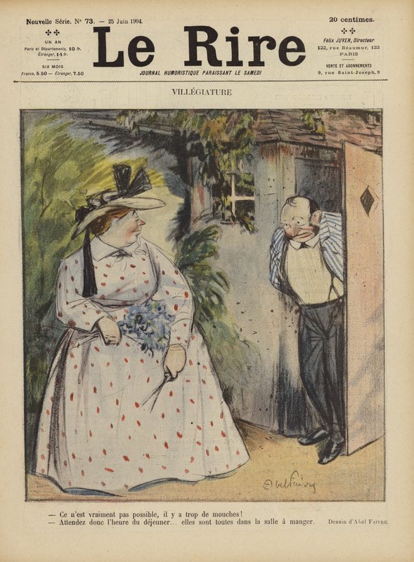 Illustratie voor Le Rire door Jules Abel Faivre