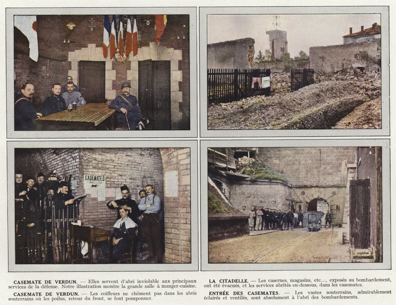 Casemate de Verdun, La Citadelle, Entree des Casemates door Jules Gervais Courtellemont