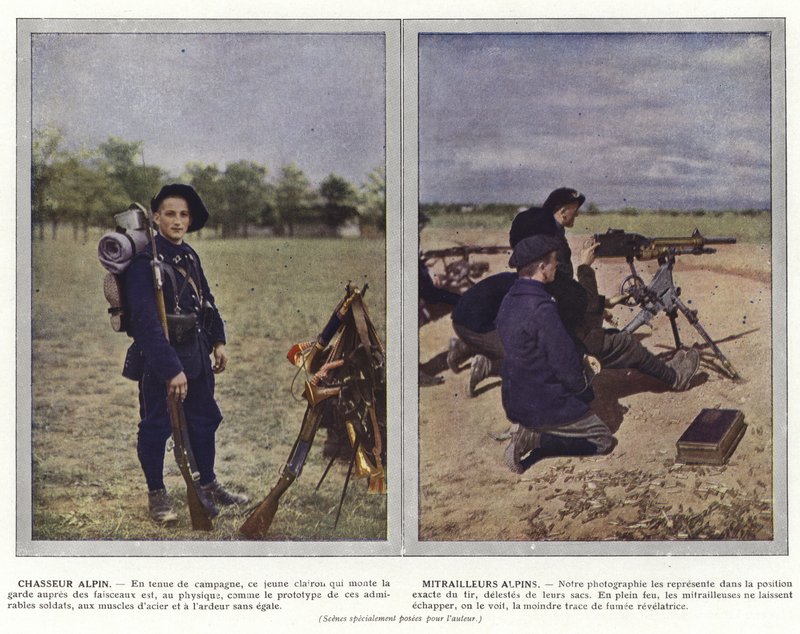 Chasseur Alpin, Mitrailleurs Alpins door Jules Gervais Courtellemont