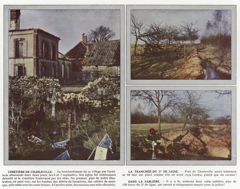 Begraafplaats van Charleville, De Loopgraaf van de 2e Linie, In de Zandgroeve door Jules Gervais Courtellemont