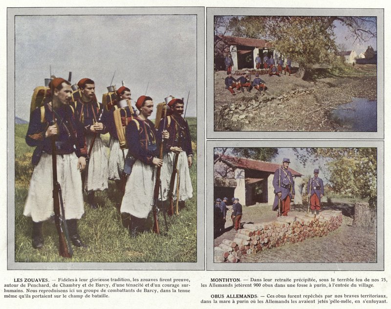 Les Zouaves, Monthyon, Duitse Granaten door Jules Gervais Courtellemont
