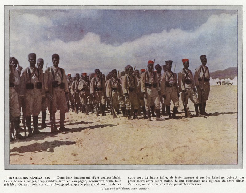 Senegalese scherpschutters door Jules Gervais Courtellemont